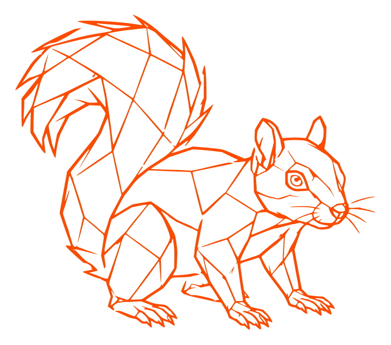 Illustration of a grey squirrel — squirrel control in Northampton by Pest2Go
